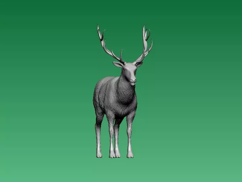 long-horned chamois - 3D print 3D print model_0