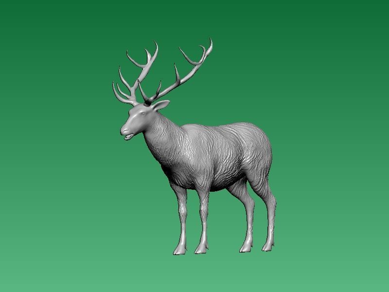 long-horned chamois - 3D print 3D print model_2