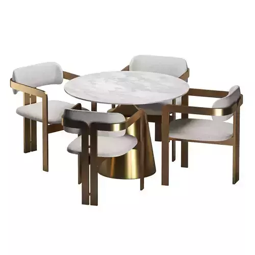 Dining Chair Donato and Dining Table Nathan - Dining set 05
