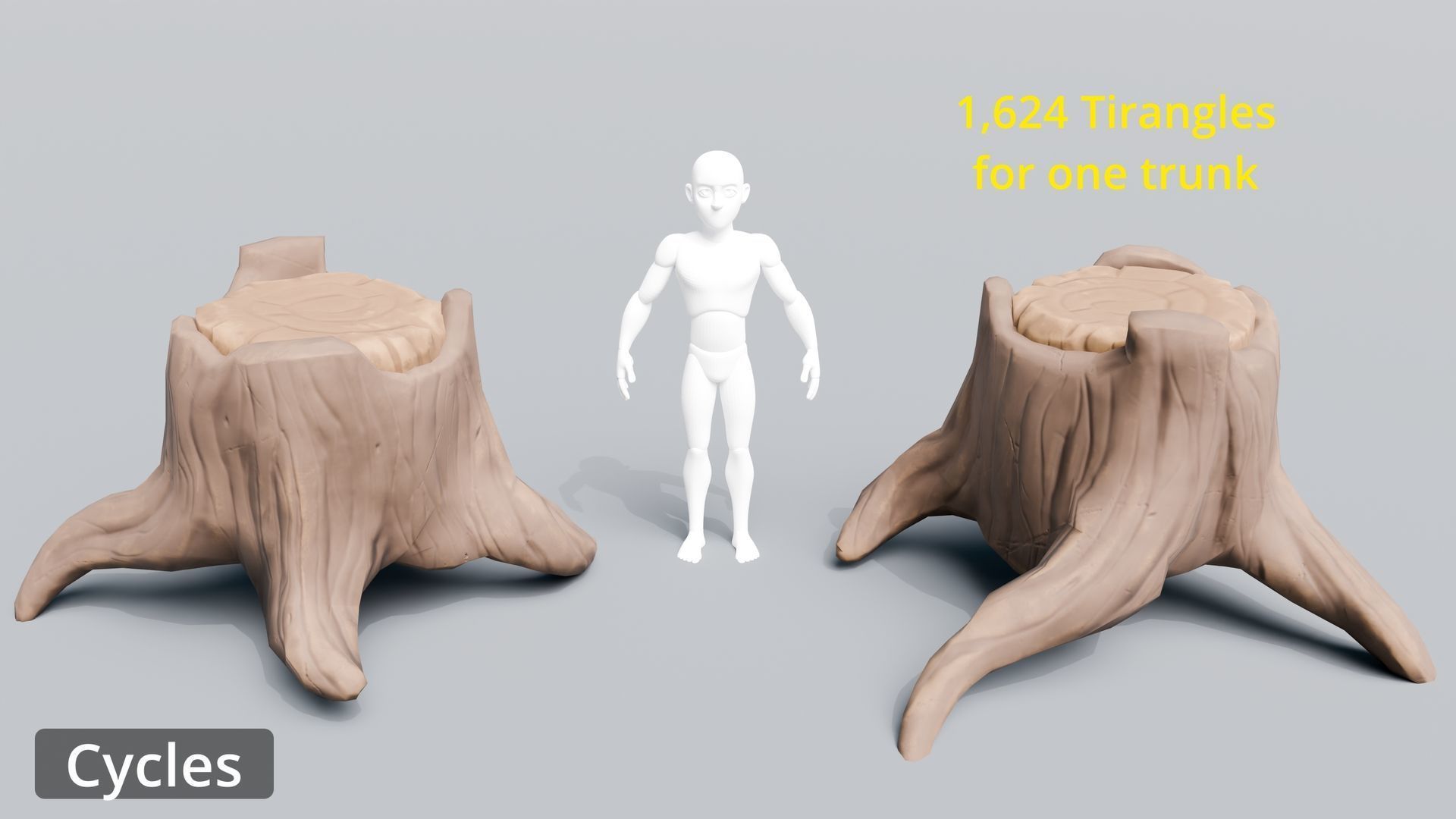 Tree Toning - The stylized Tree Pack Low-poly 3D model_52