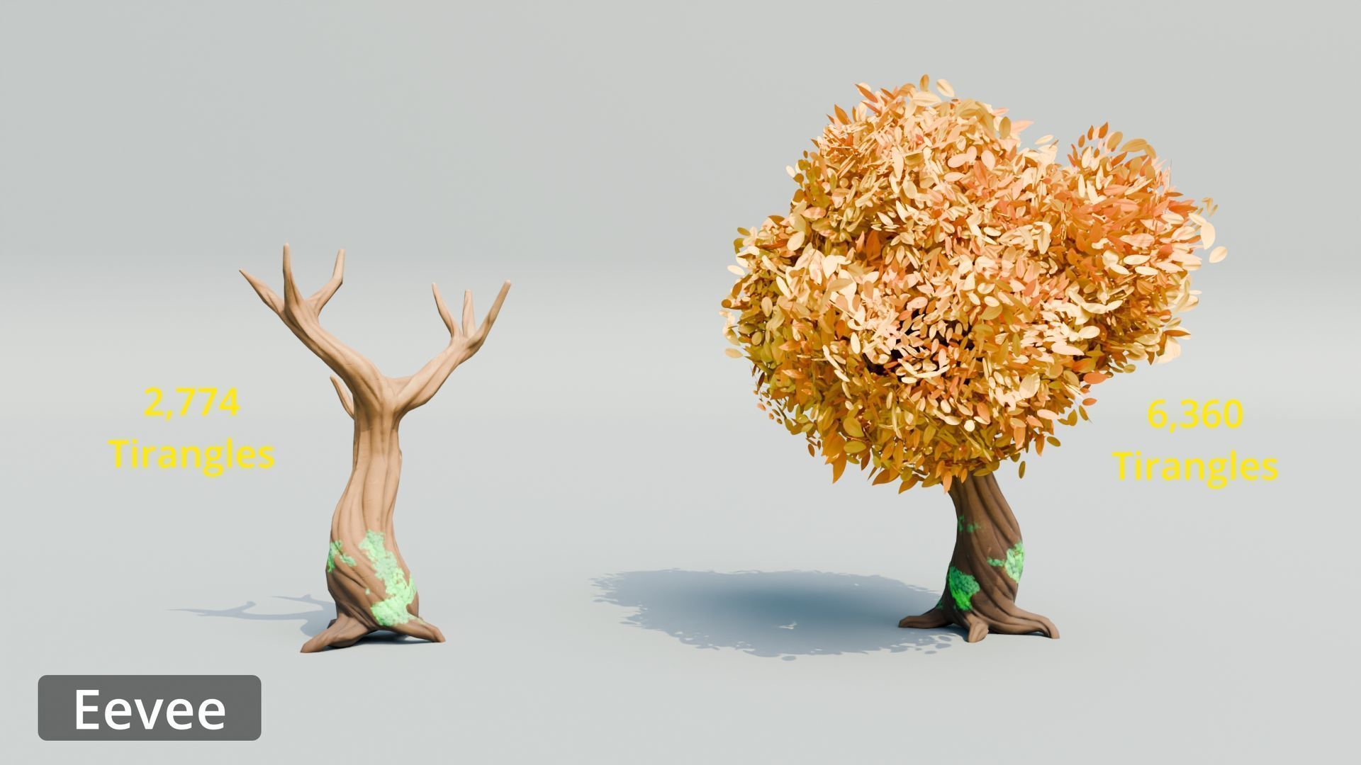 Tree Toning - The stylized Tree Pack Low-poly 3D model_15