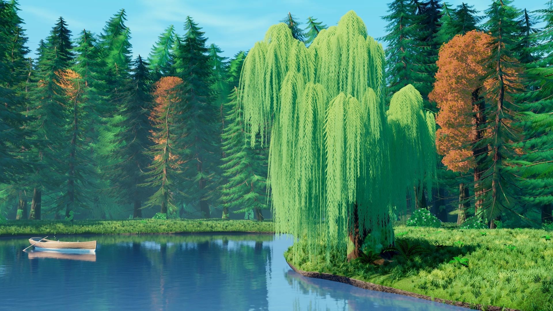 Tree Toning - The stylized Tree Pack Low-poly 3D model_2