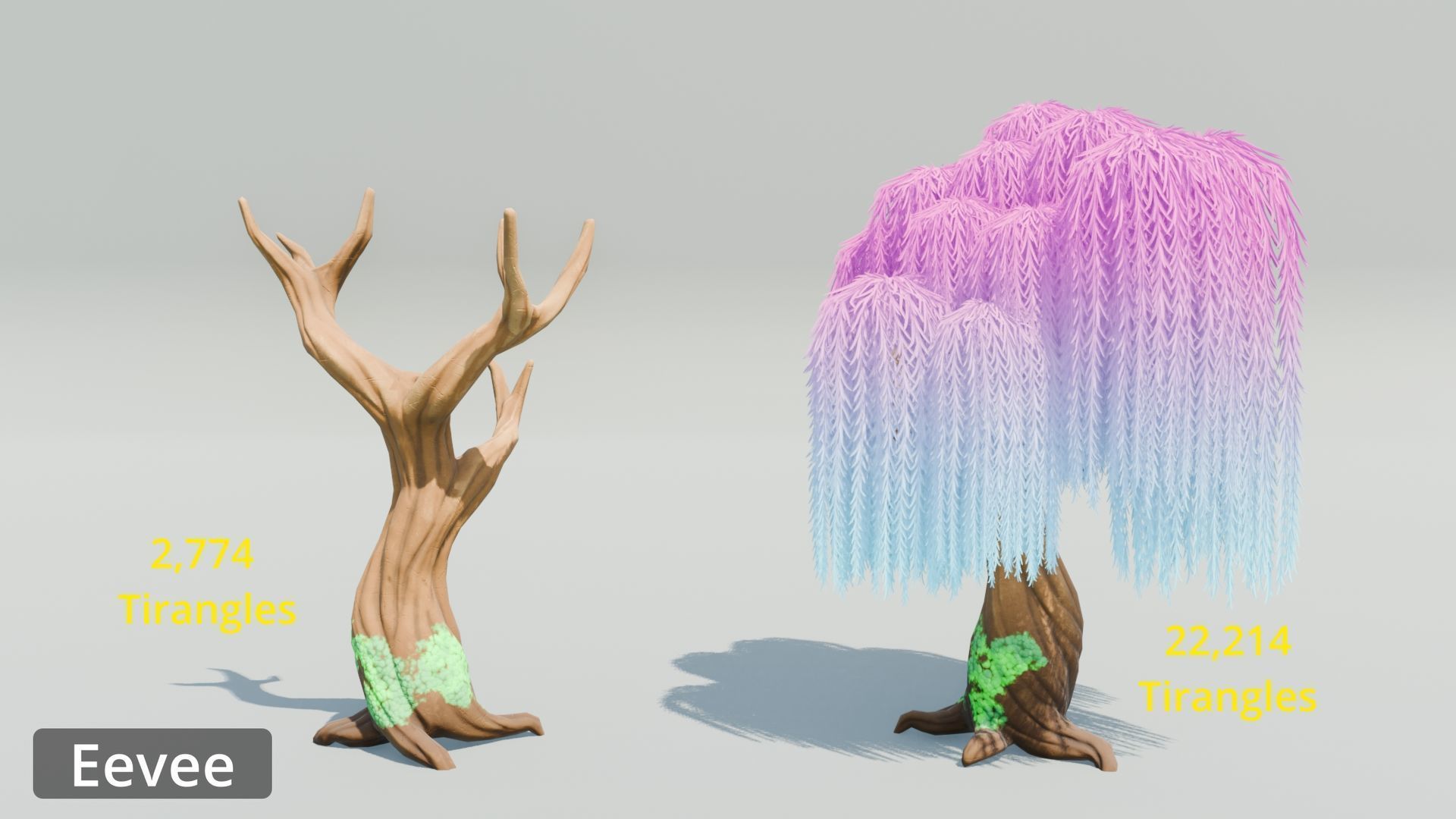 Tree Toning - The stylized Tree Pack Low-poly 3D model_34