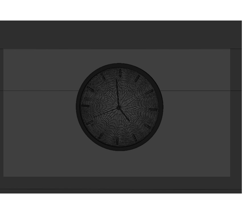 Wall clock No 1 3D model_3