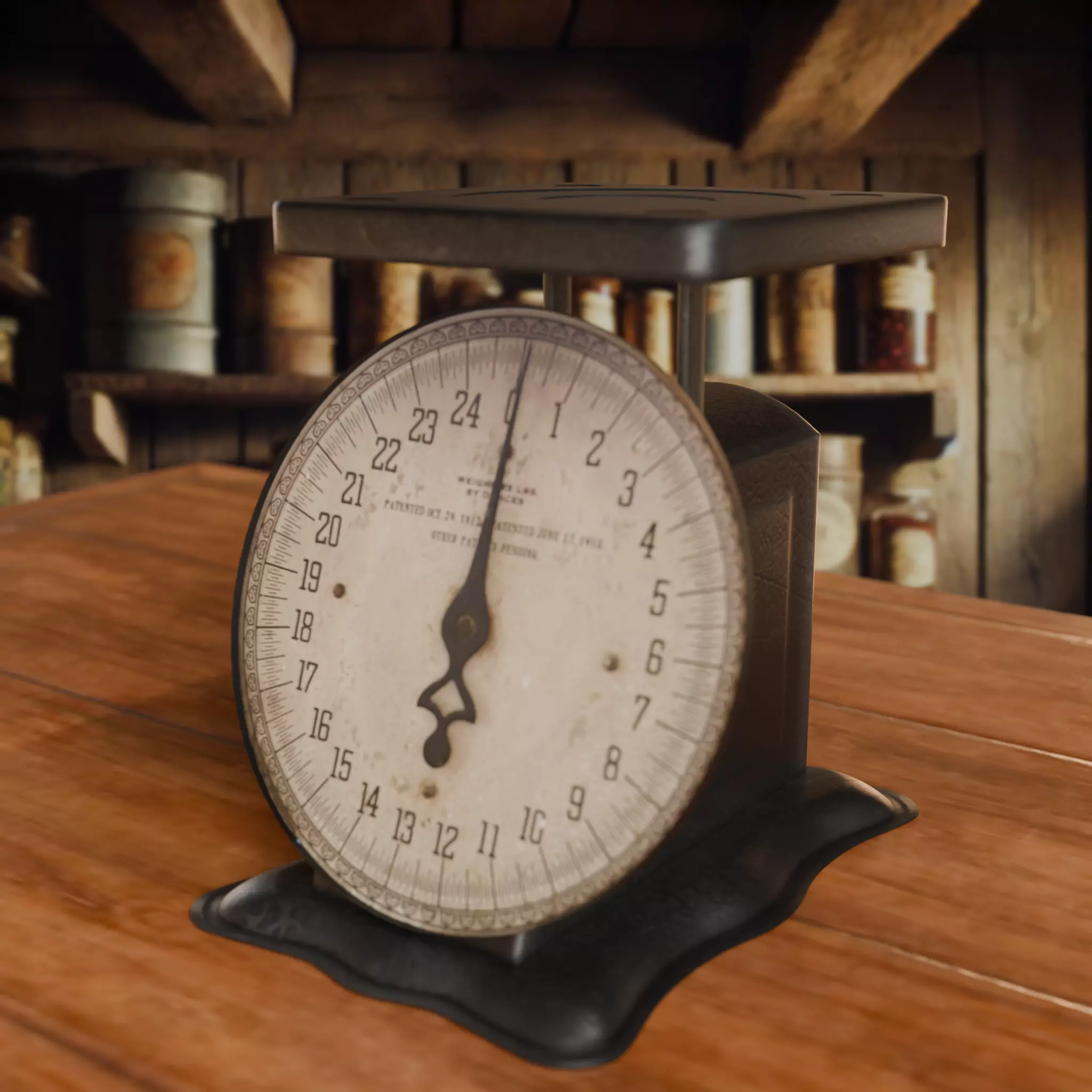 Antique Kitchen Scale 3D model