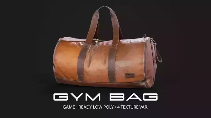 Gym Bag - Game-ready Low poly Model 