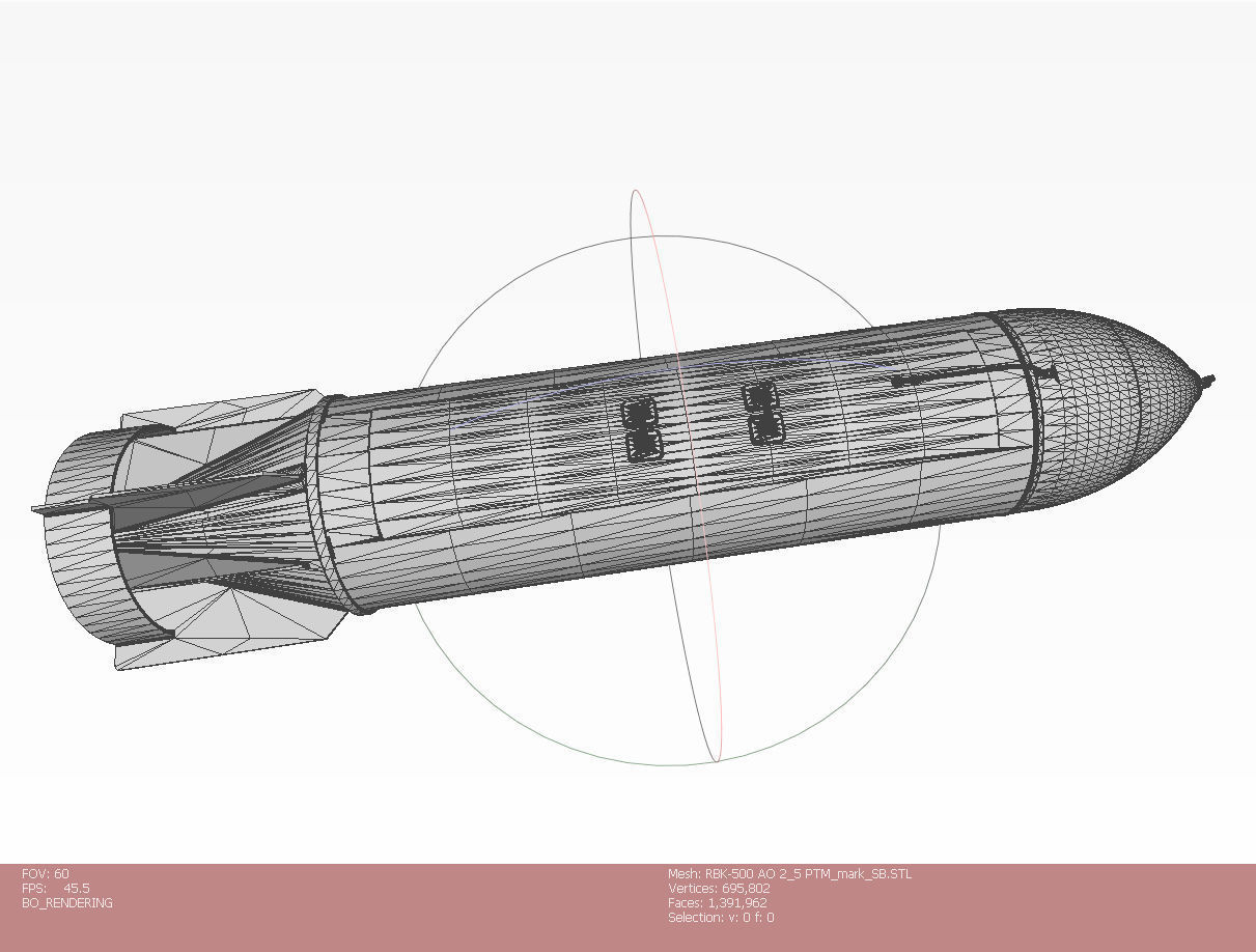 Cluster aviation bomb RBK 500  AO 2 5 RTM Moulage 3D printable  3D model_17