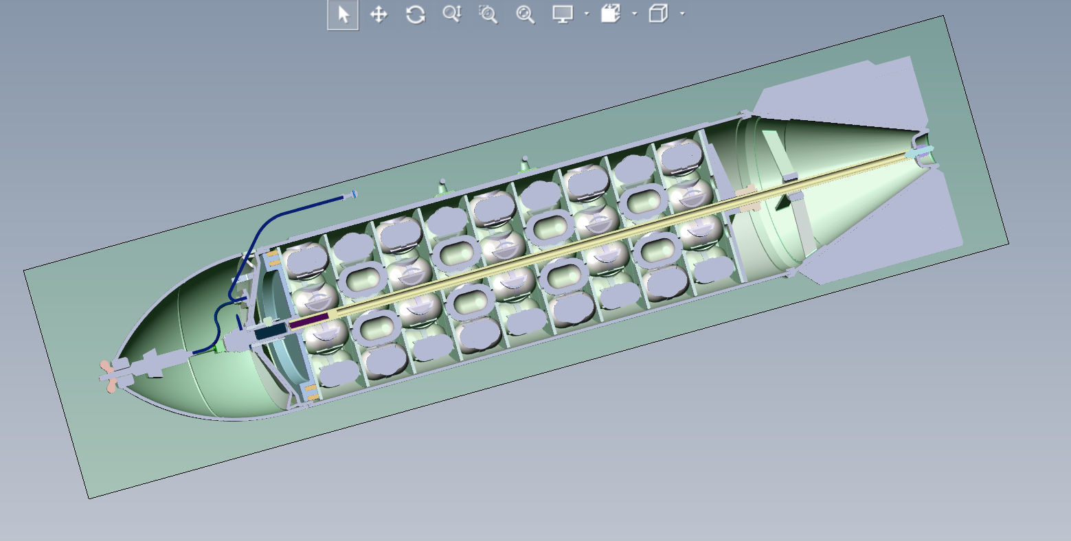 Cluster aviation bomb RBK 500  AO 2 5 RTM Moulage 3D printable  3D model_7