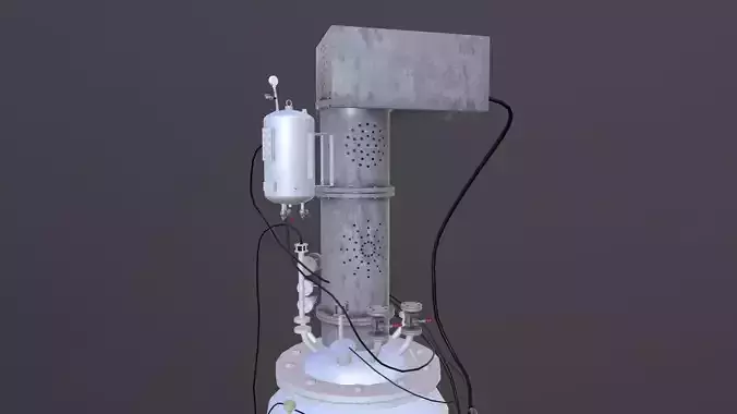 Vessel Tank Low-poly 3D model