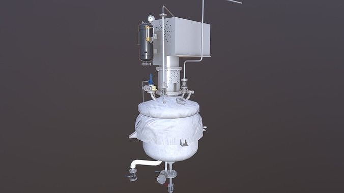 Vessel Tank Low-poly 3D model