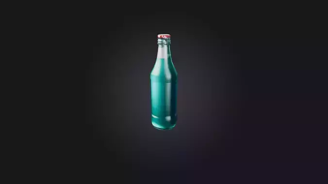 Cartoon Bottle of Soda 3D model