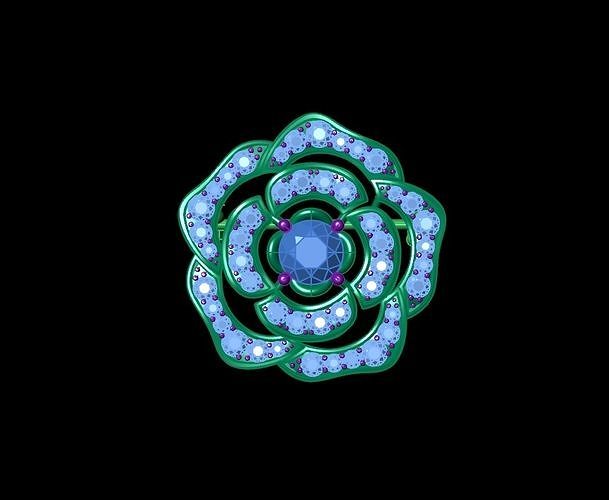 brooch 3D print model