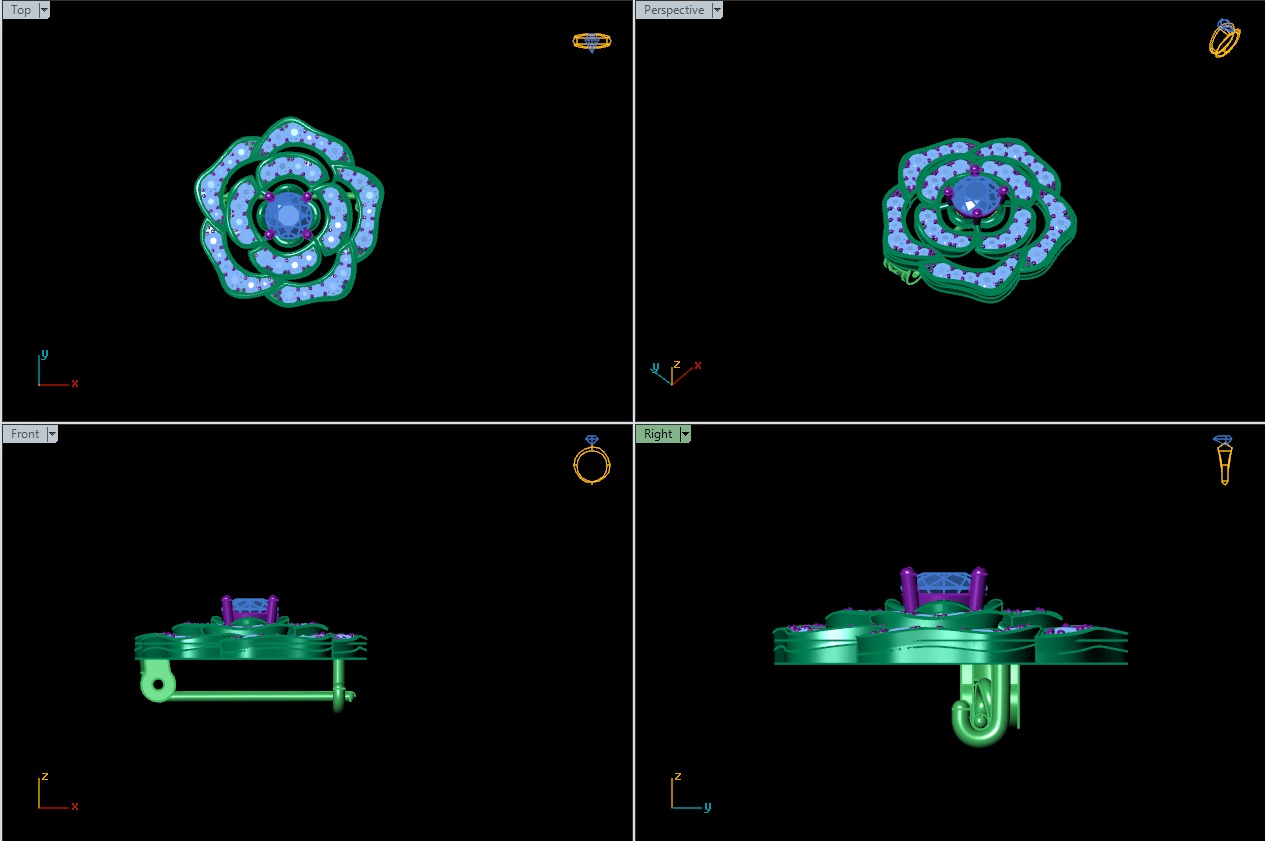 brooch Free 3D print model_3