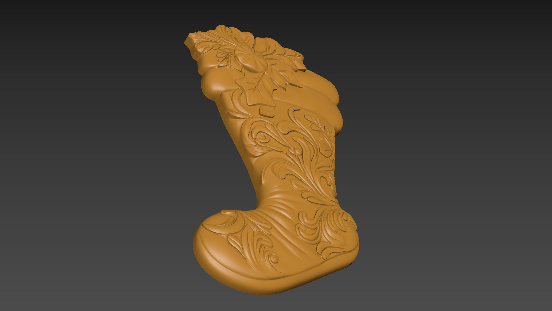 Christmas Stocking Sock Bags Relief 3D print model_3