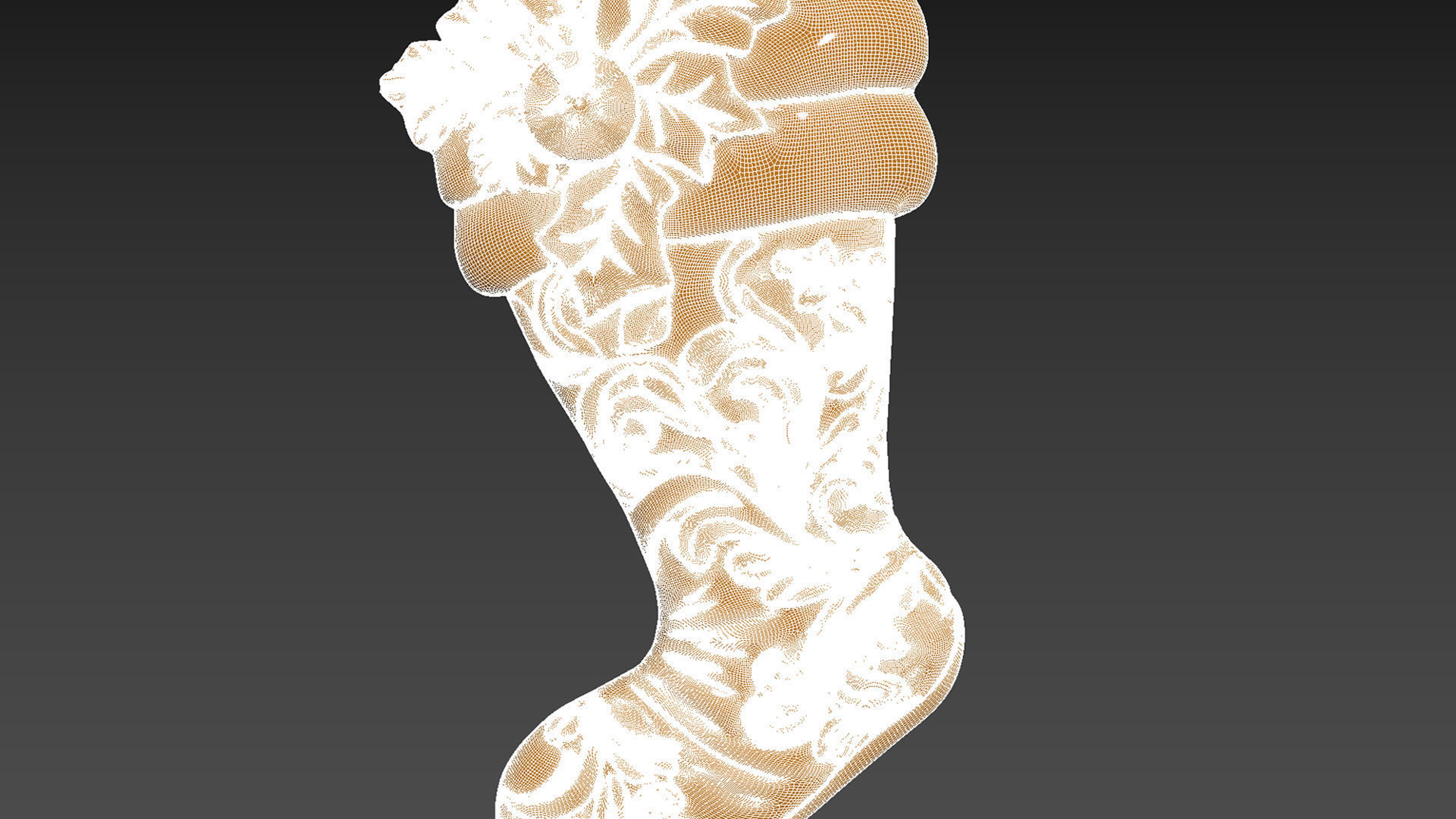 Christmas Stocking Sock Bags Relief 3D print model_6