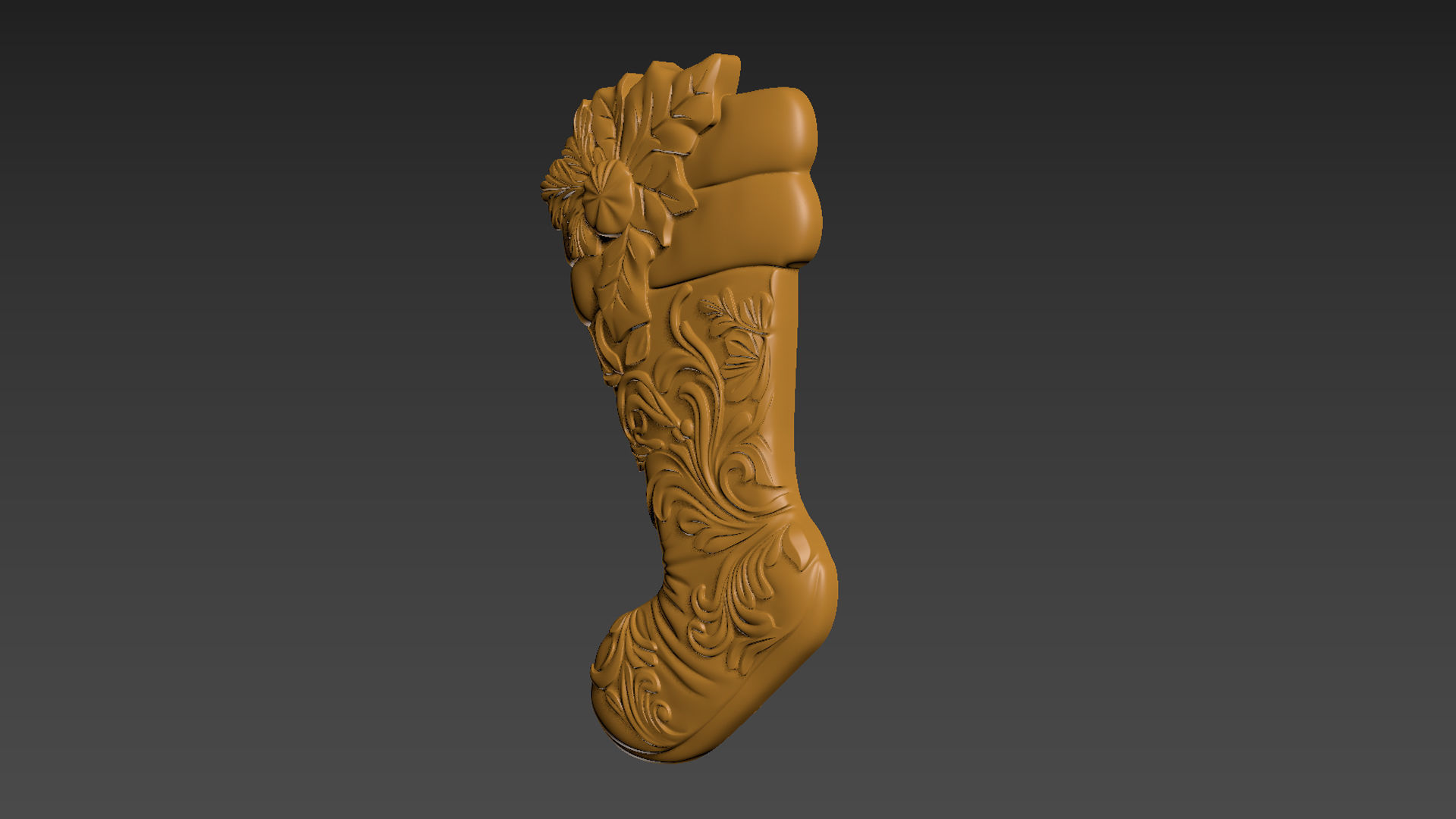 Christmas Stocking Sock Bags Relief 3D print model_15