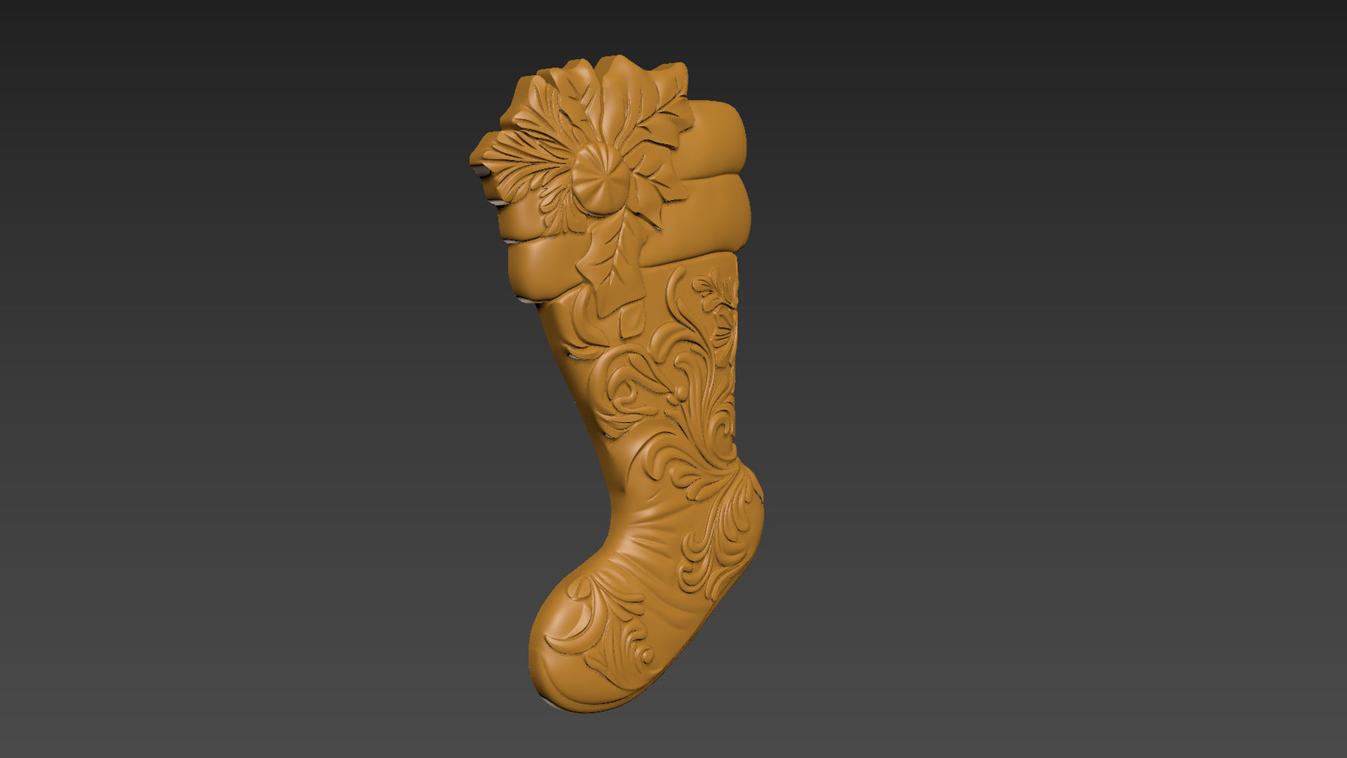 Christmas Stocking Sock Bags Relief 3D print model_9