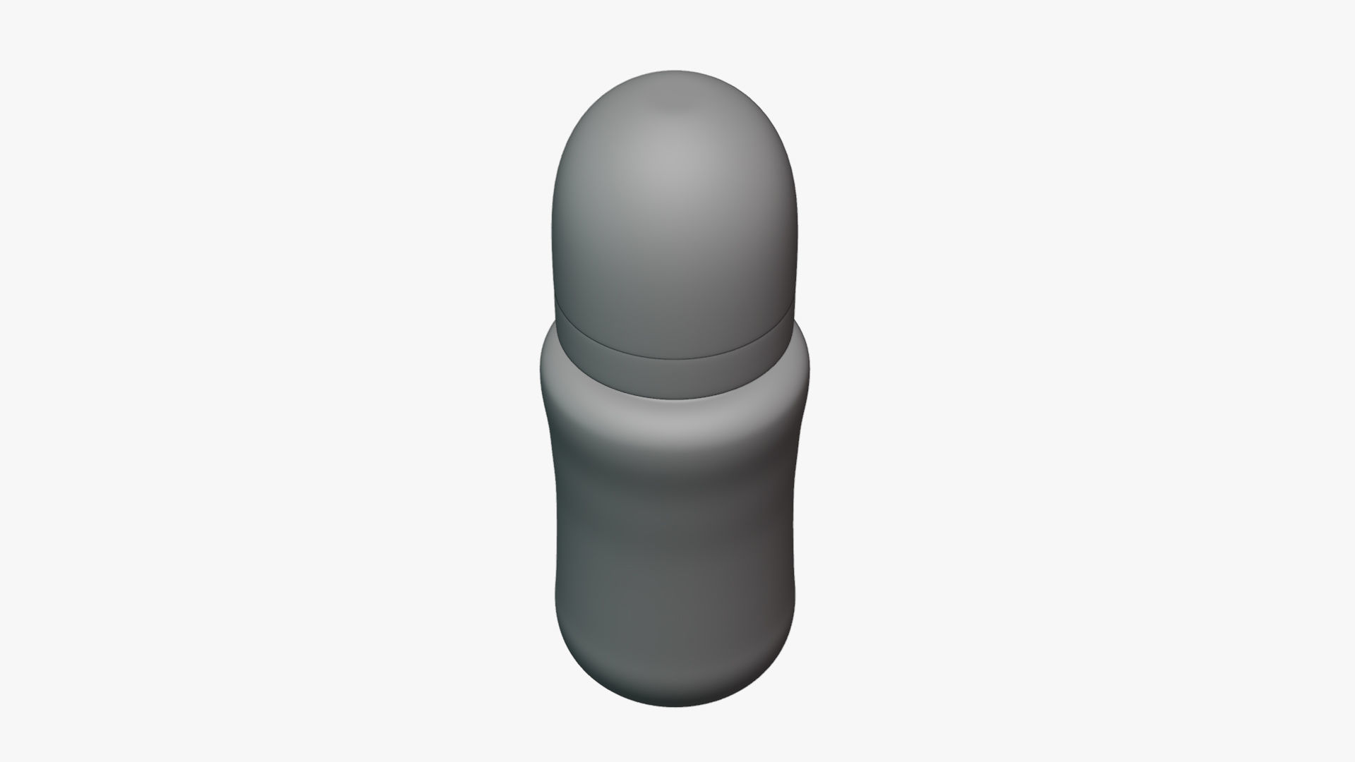 Basic Baby Bottle - Geometry Only No Textures No Materials 3D model_1