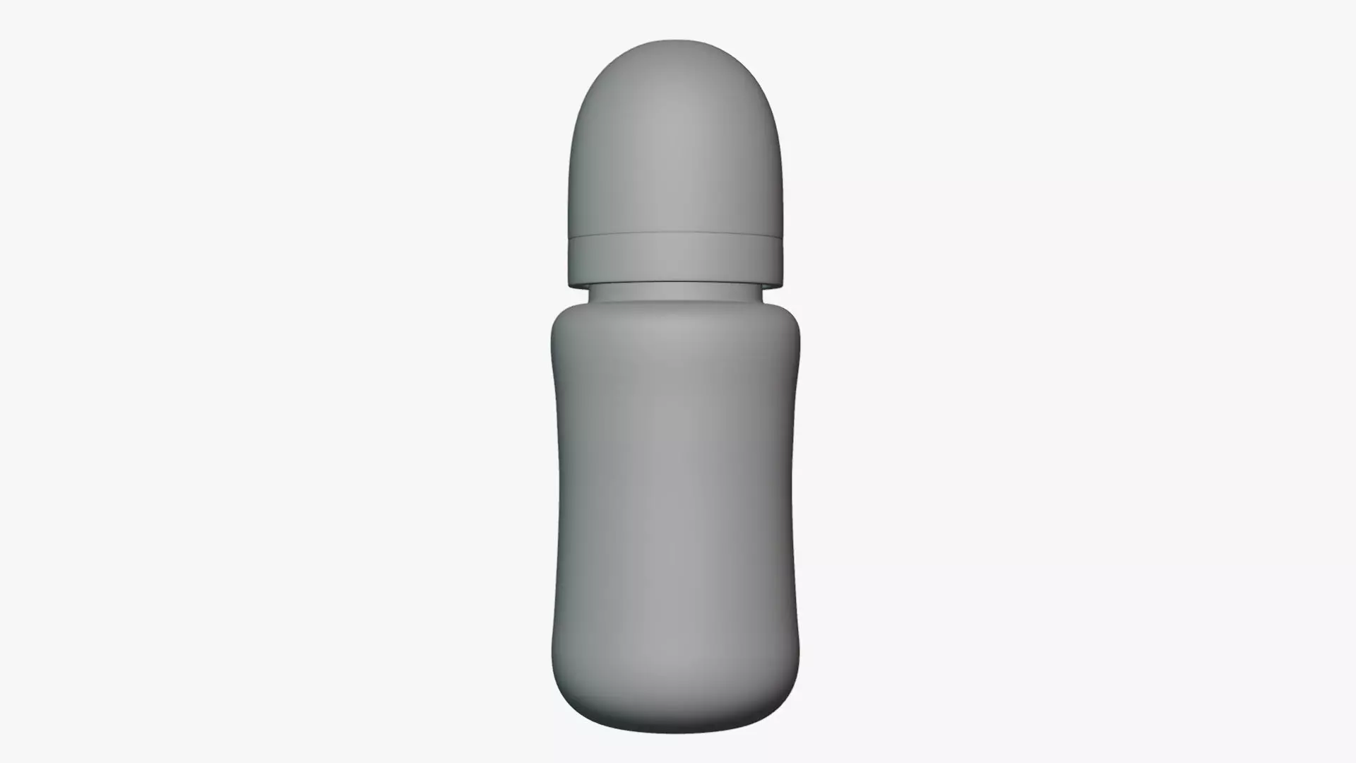 Basic Baby Bottle - Geometry Only No Textures No Materials 3D model_0