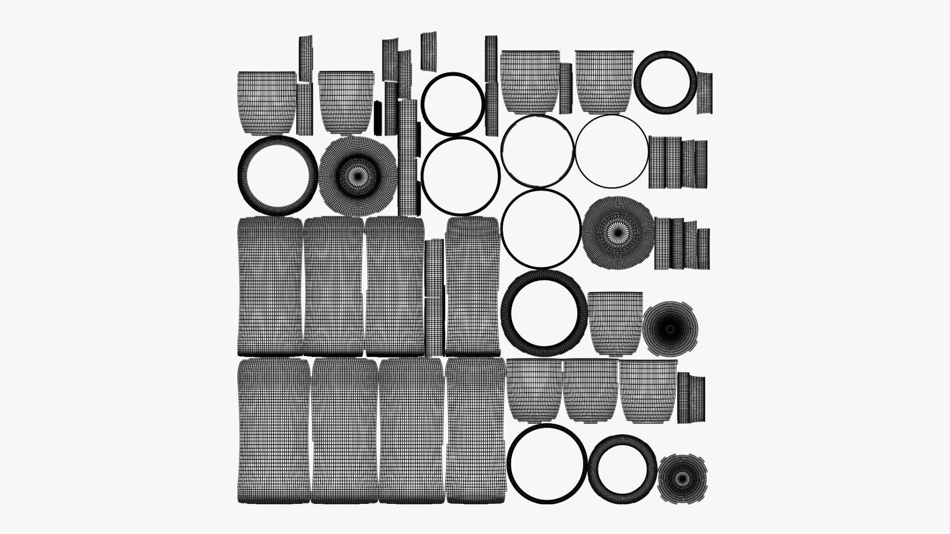 Basic Baby Bottle - Geometry Only No Textures No Materials 3D model_6