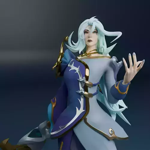Winterblessed Diana From League of Legends Ready For Printing 3D print model