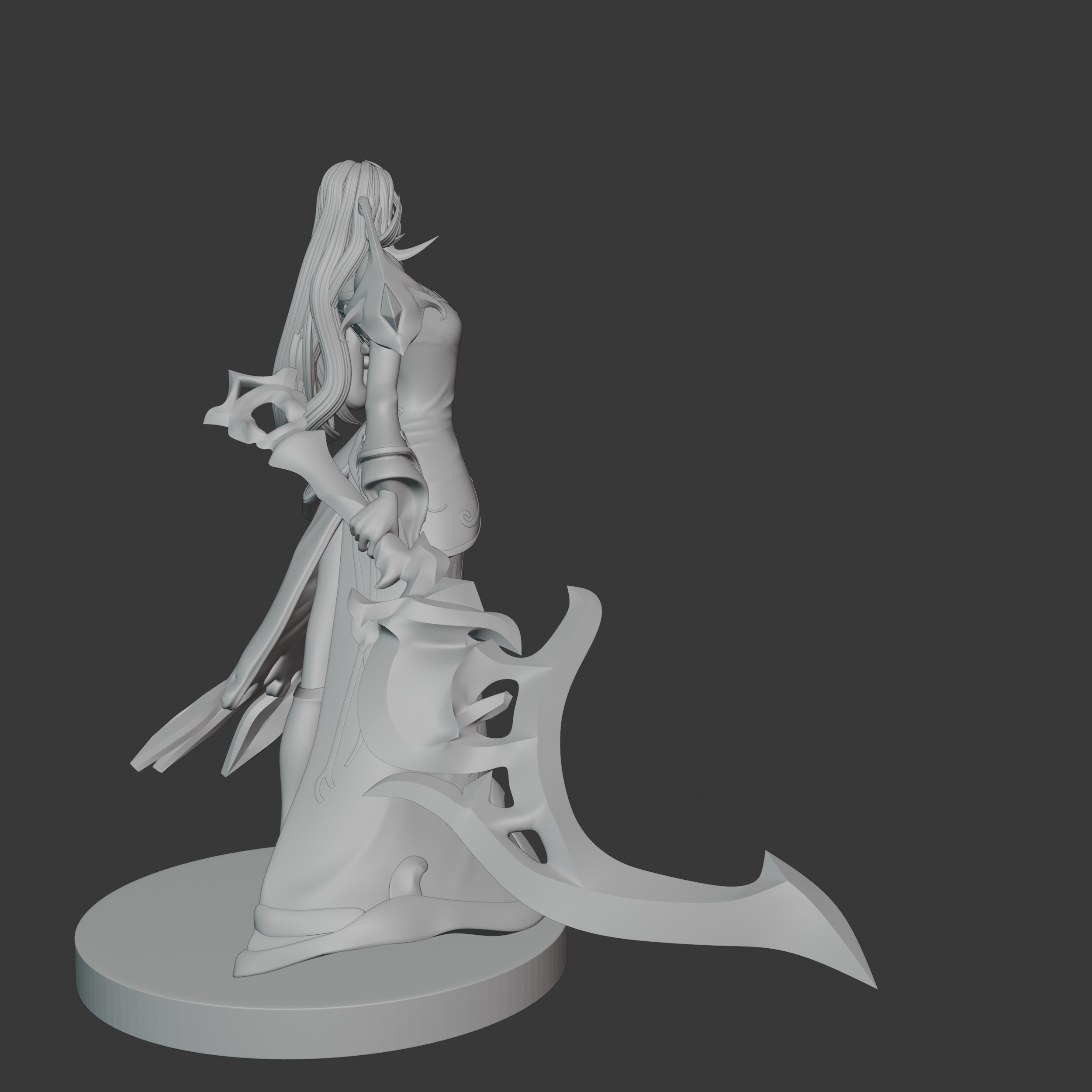 Winterblessed Diana From League of Legends Ready For Printing 3D print model_7
