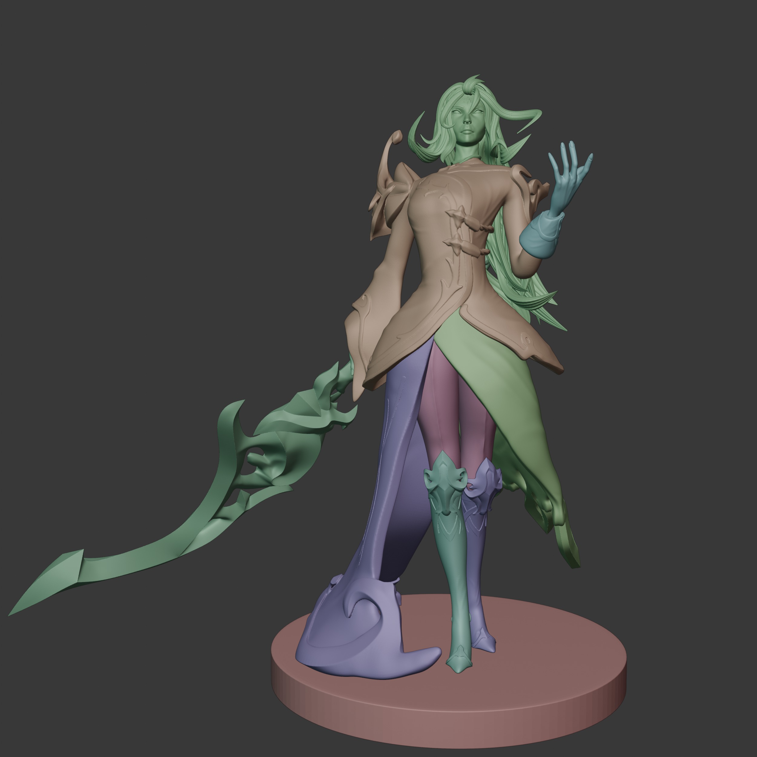 Winterblessed Diana From League of Legends Ready For Printing 3D print model_2