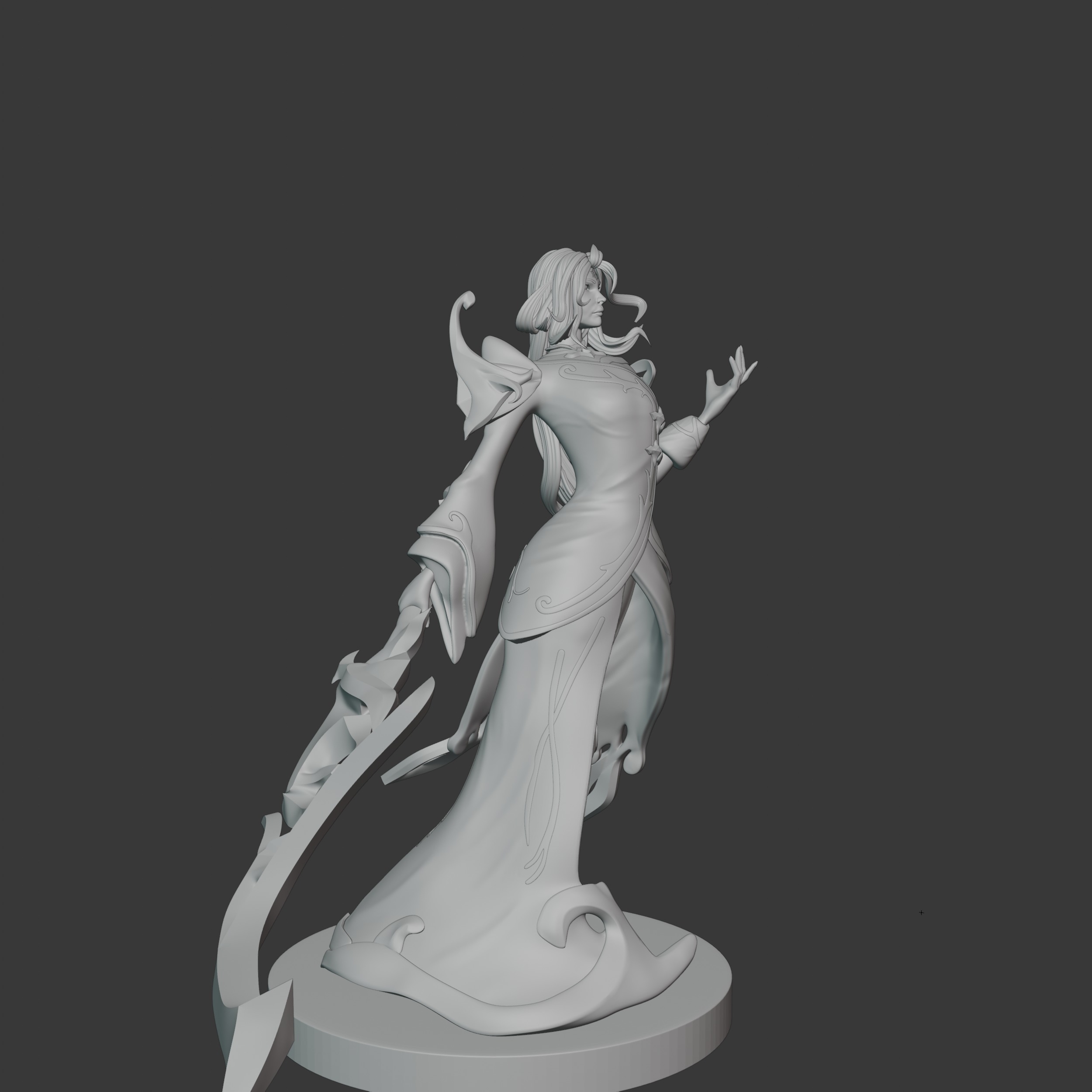 Winterblessed Diana From League of Legends Ready For Printing 3D print model_4