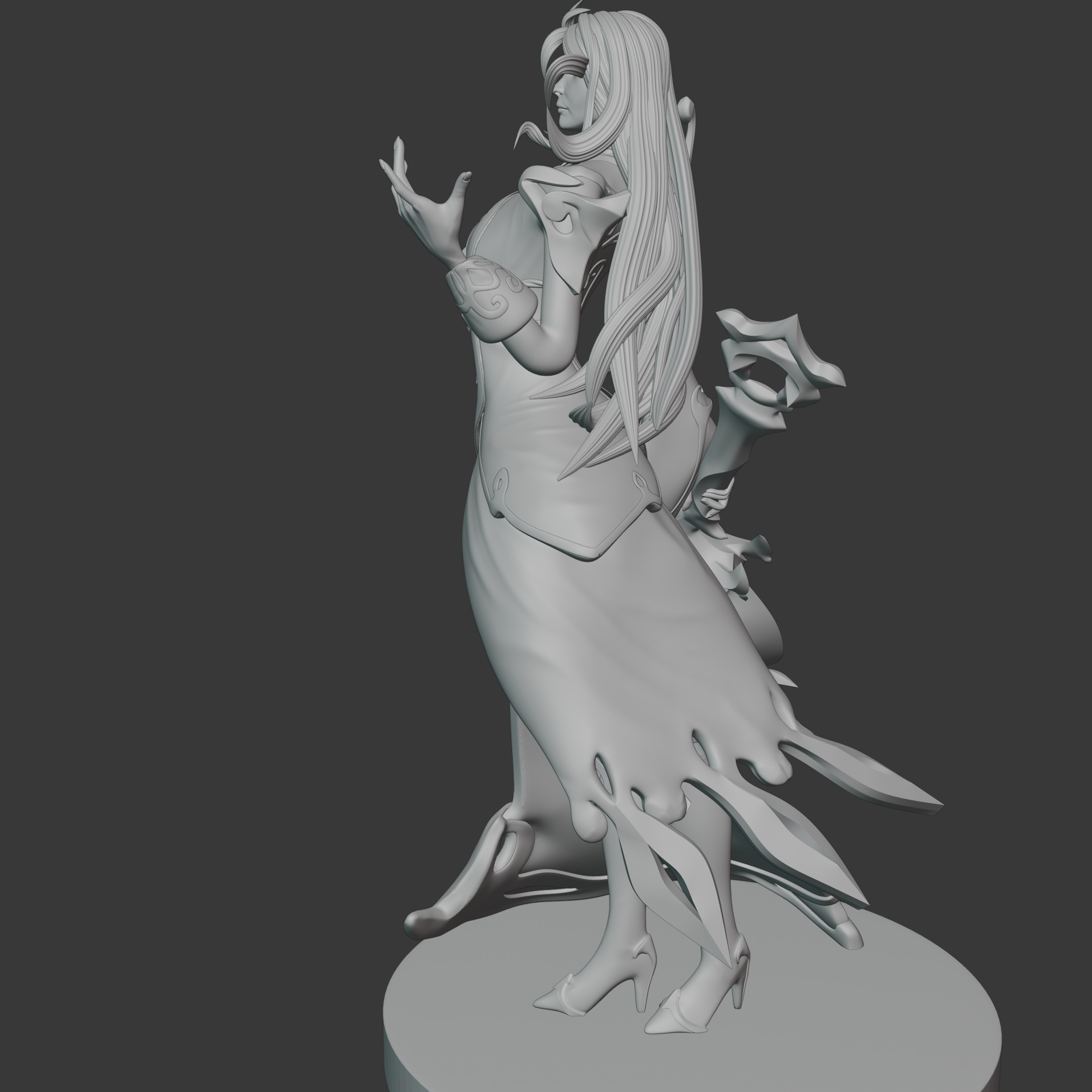 Winterblessed Diana From League of Legends Ready For Printing 3D print model_6