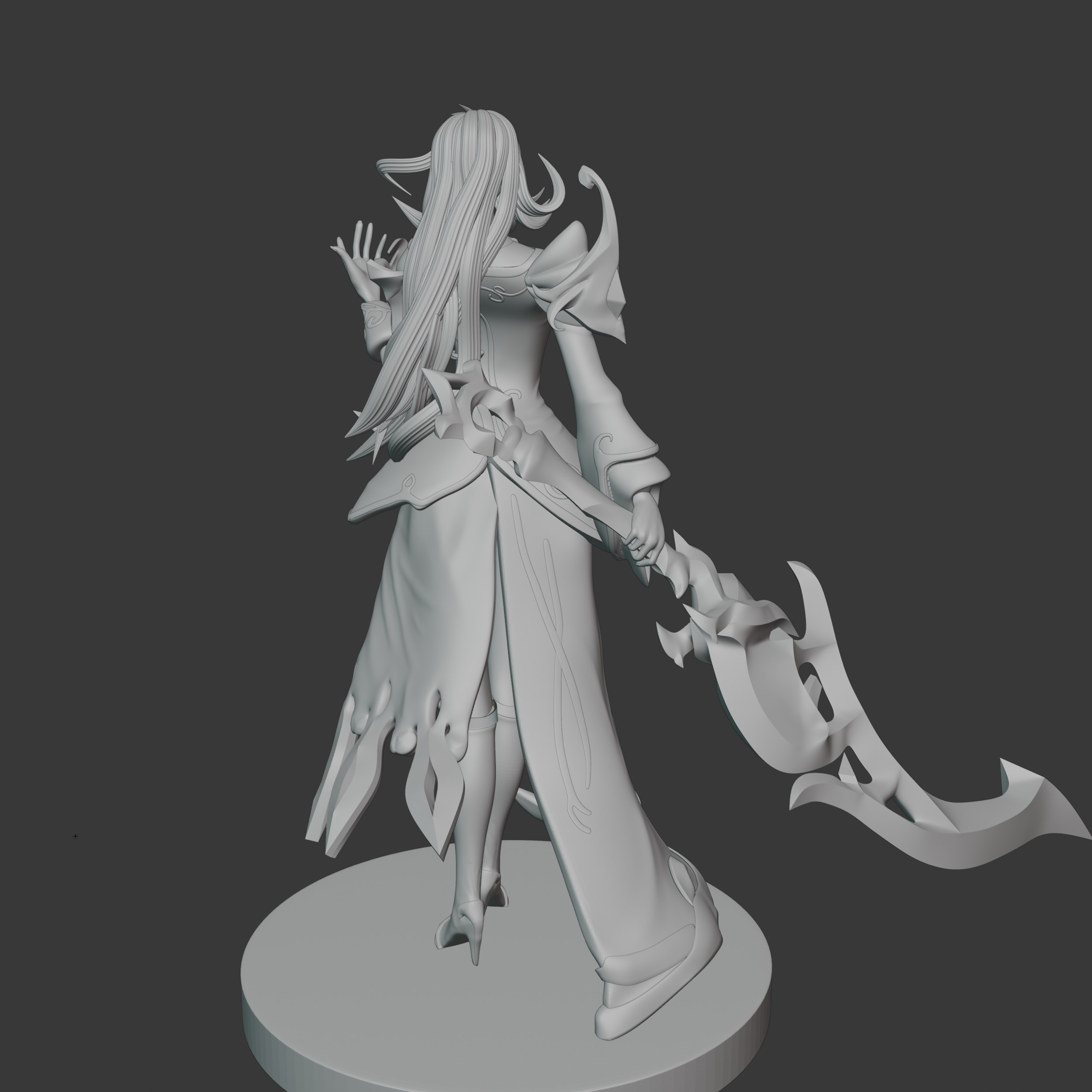 Winterblessed Diana From League of Legends Ready For Printing 3D print model_5