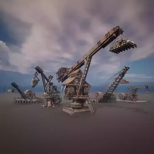 Giant Medieval Cranes Pack