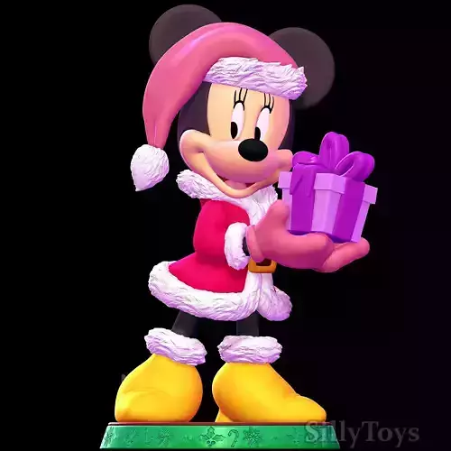Minnie Mouse Christmas 3D print model