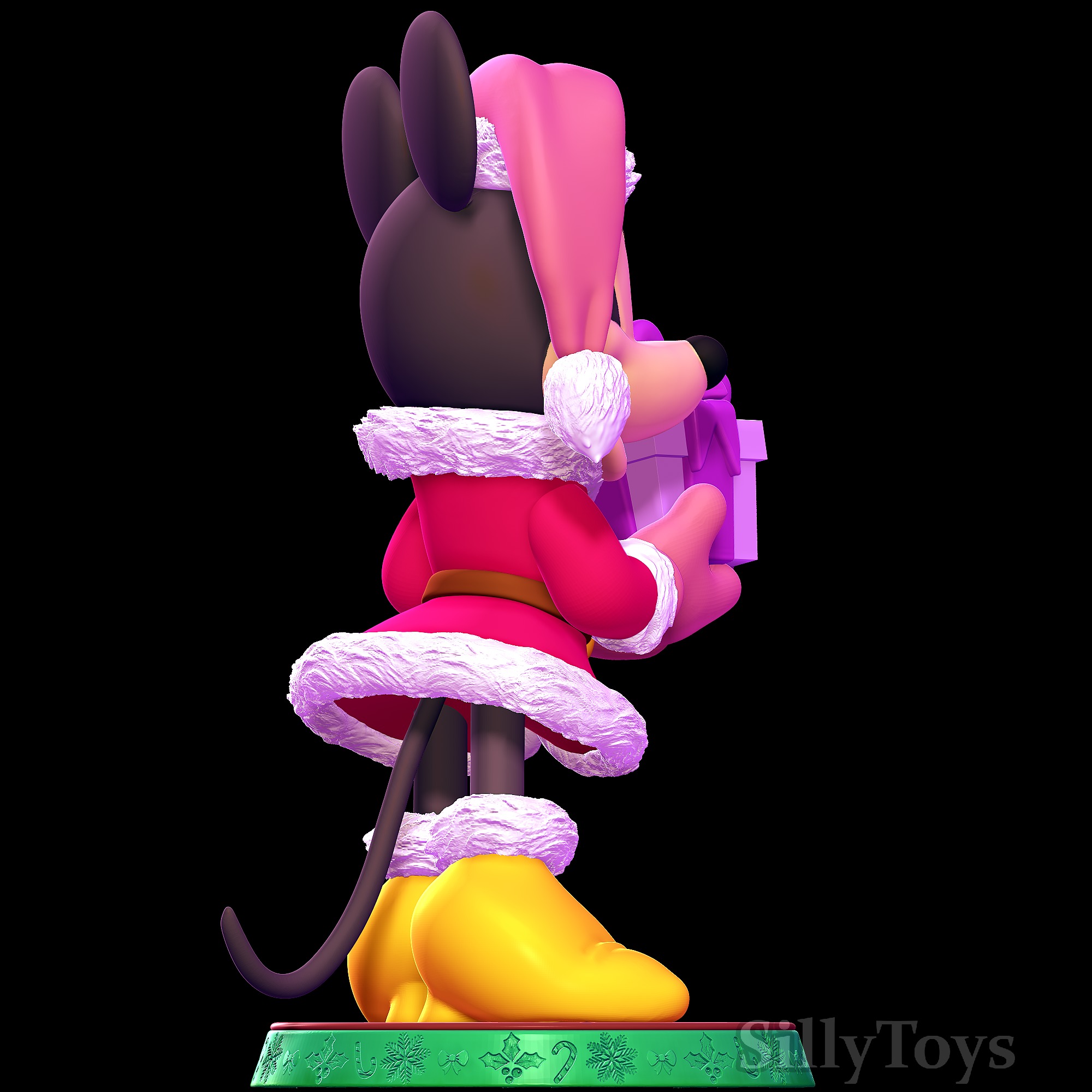 Minnie Mouse Christmas 3D print model_1