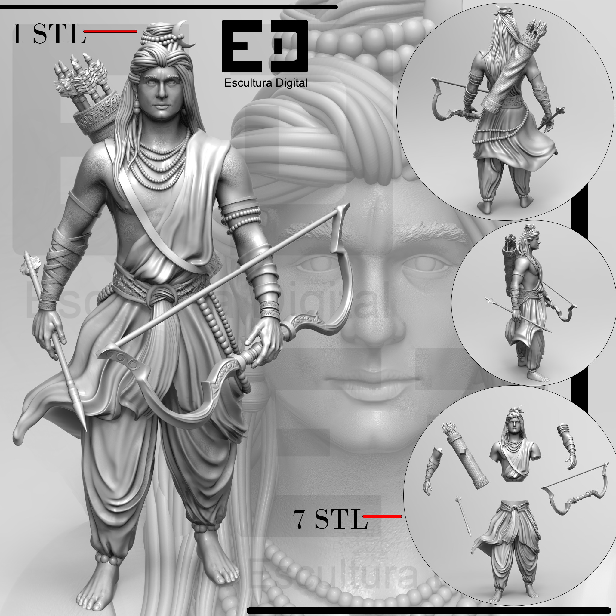 Lord Shiva  3D print model_1