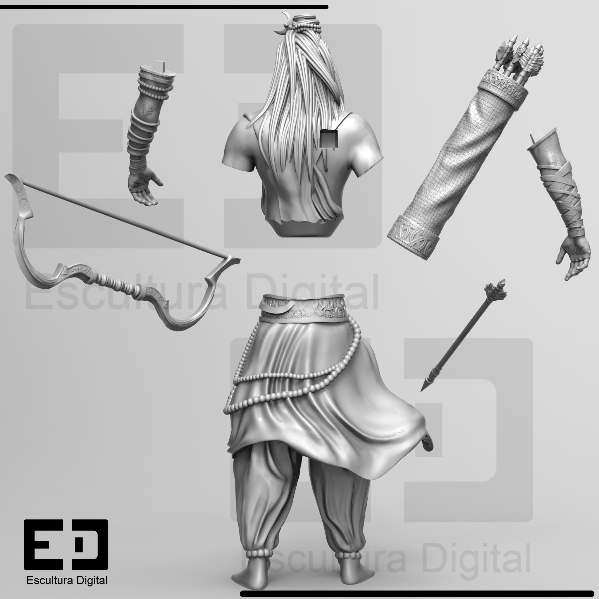 Lord Shiva  3D print model_6