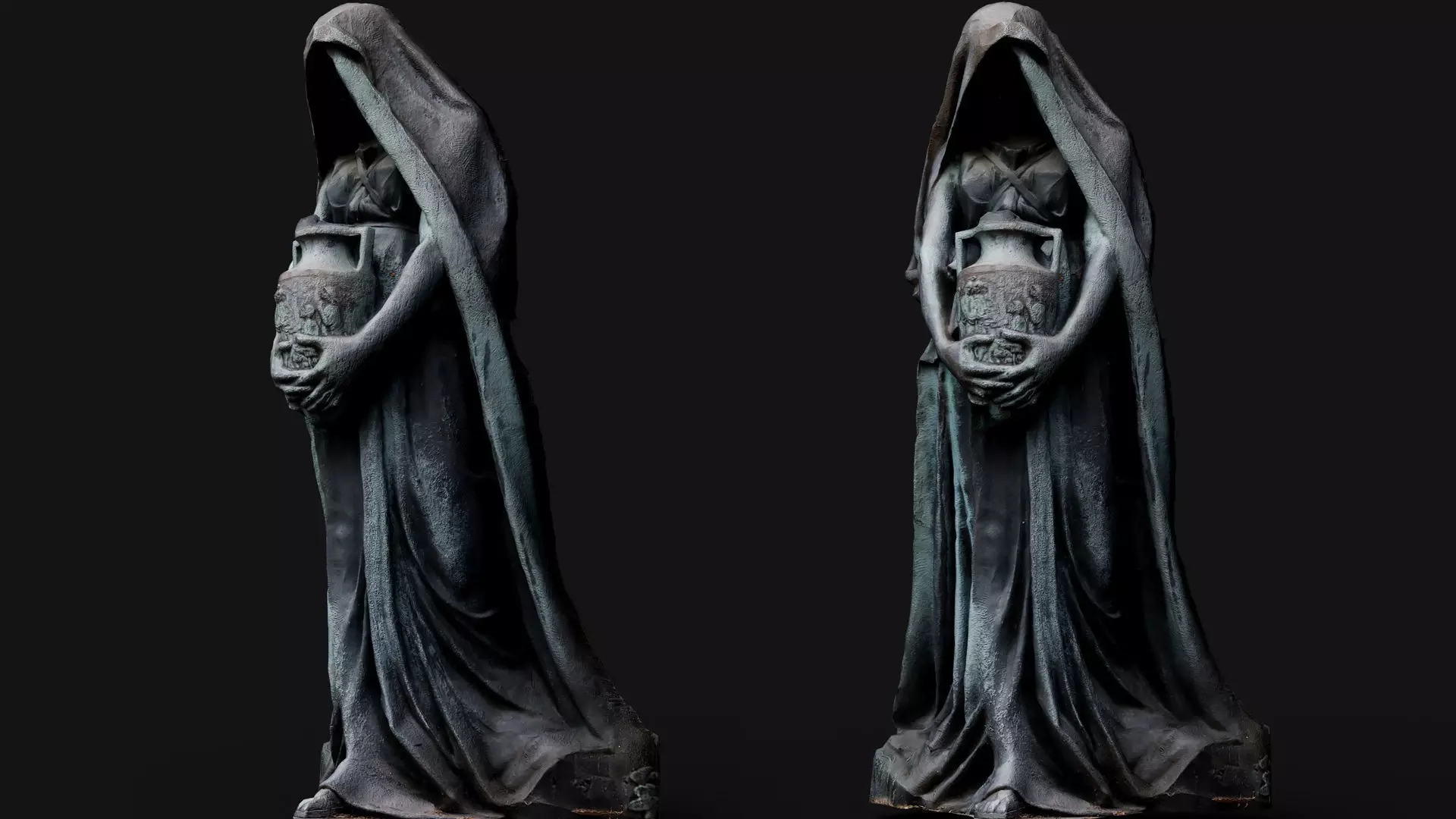 temple guard old monument sculpture photogrammetry Low-poly 3D model_0
