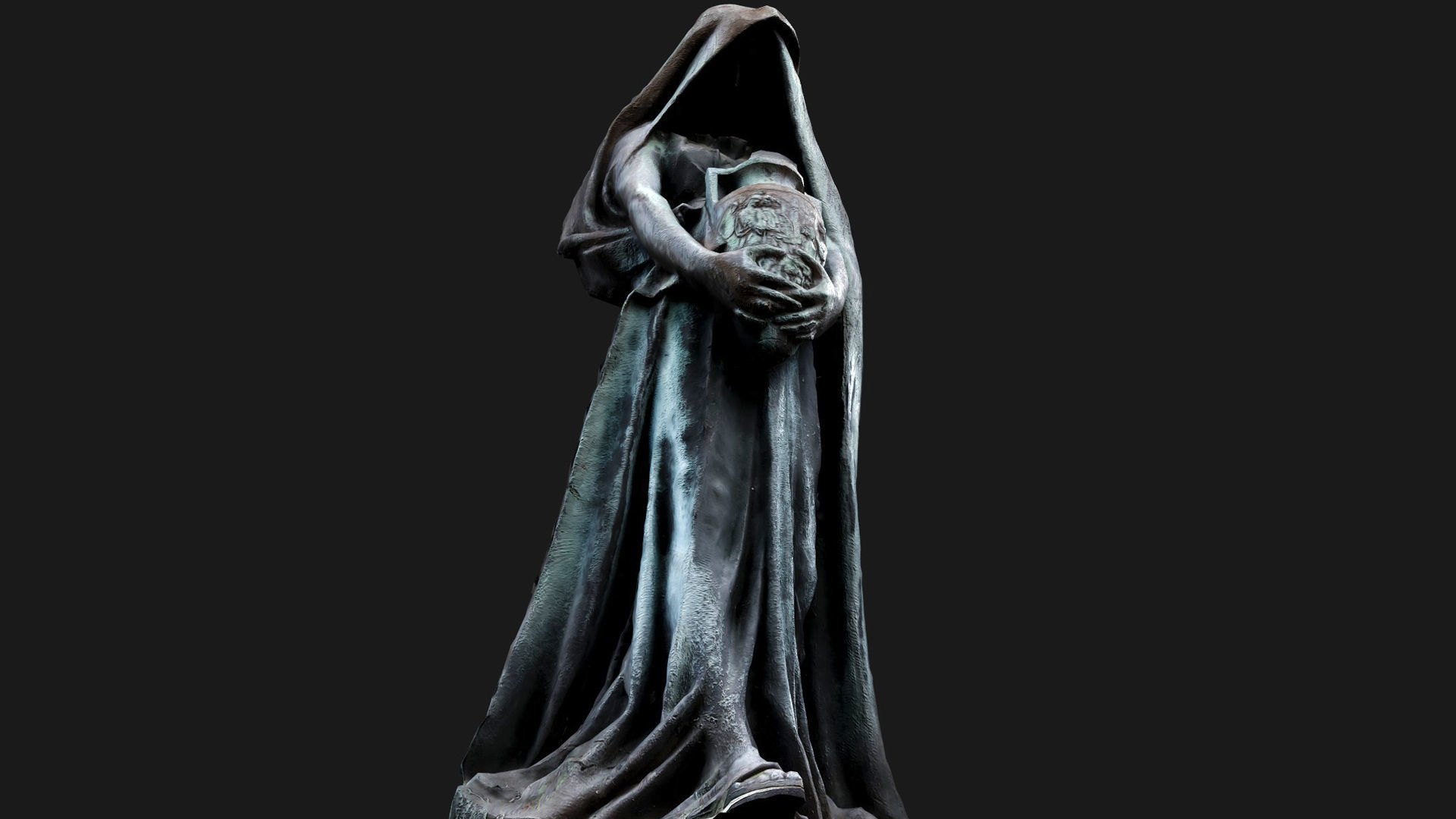 temple guard old monument sculpture photogrammetry Low-poly 3D model_6