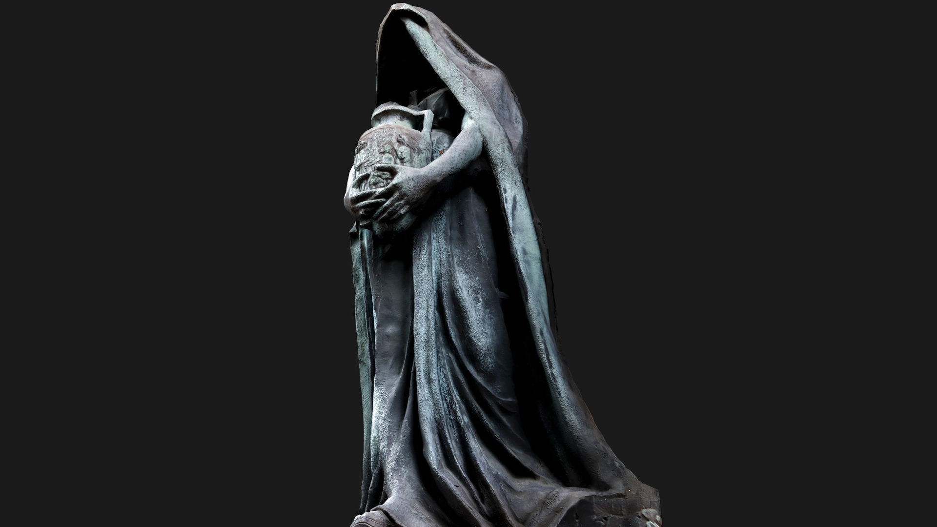 temple guard old monument sculpture photogrammetry Low-poly 3D model_7