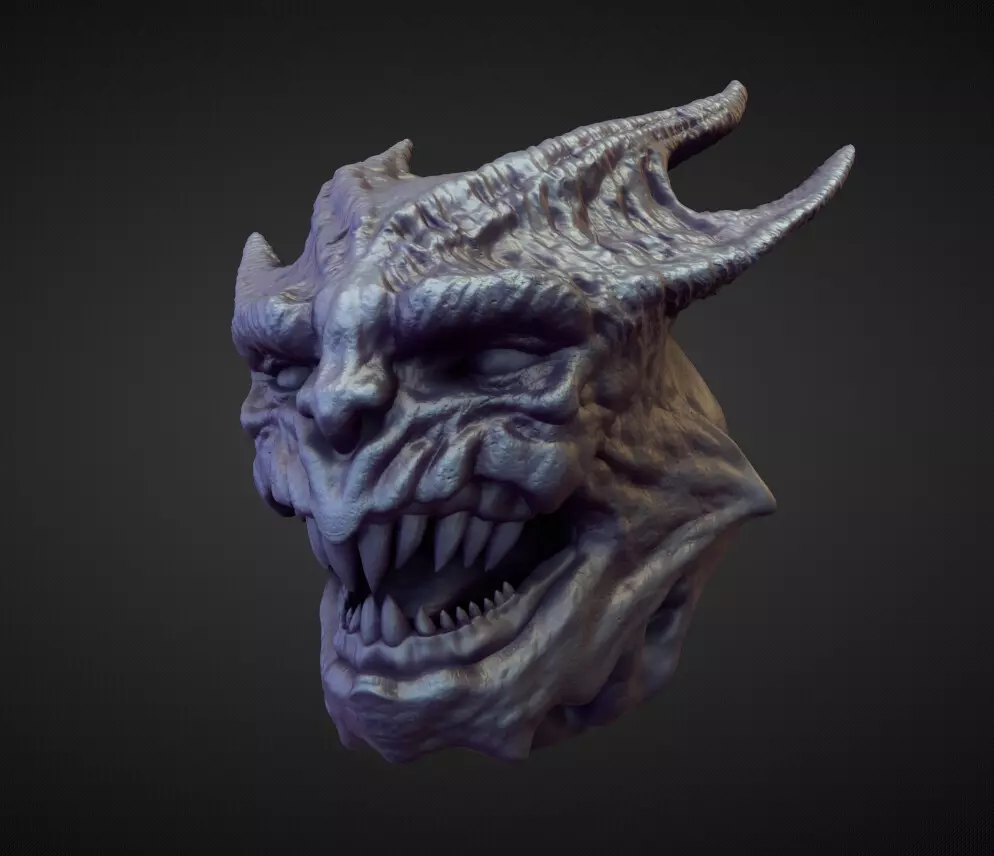 HEAD62 high poly sculpt 3D model_0