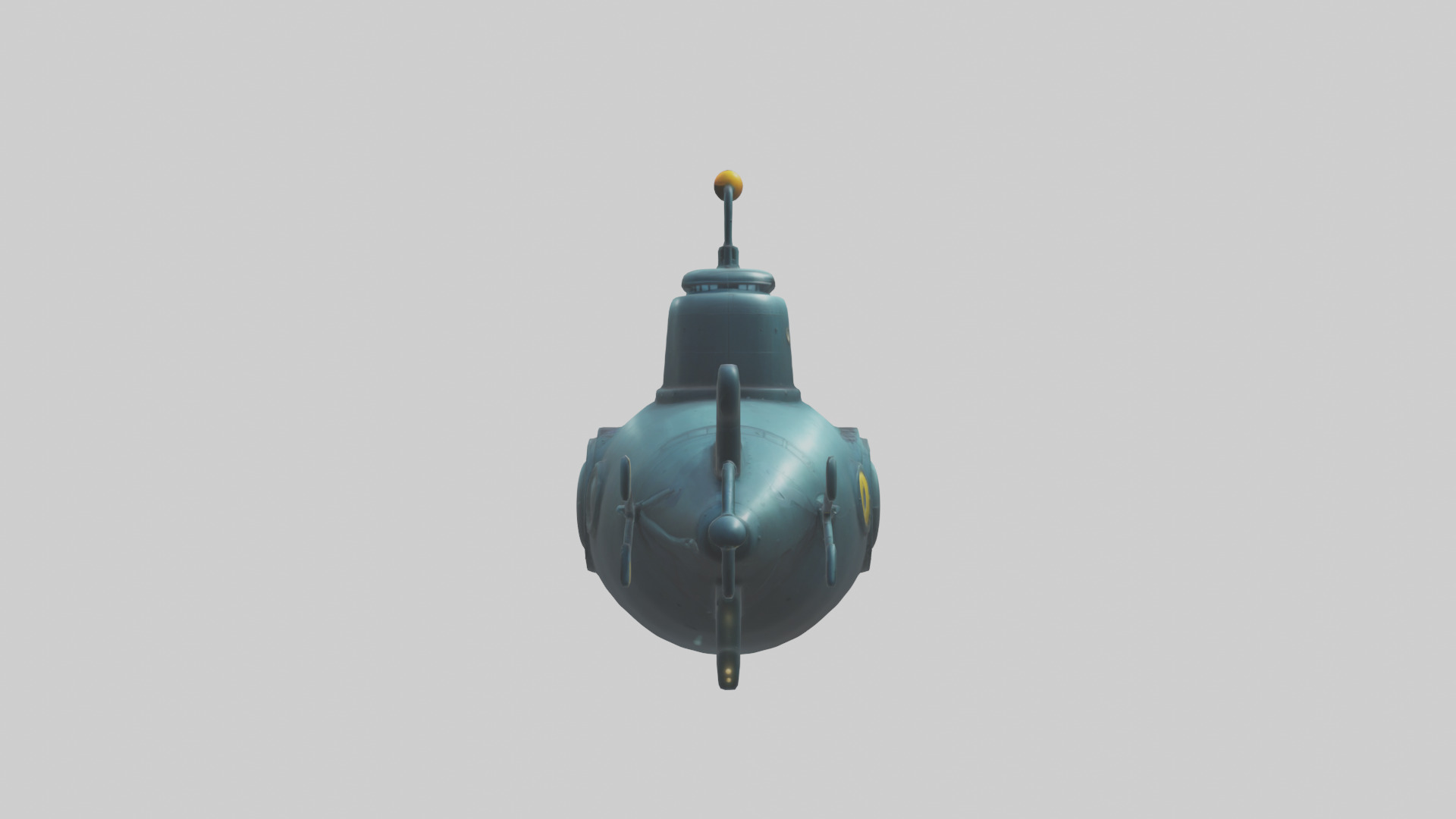 Cartoon Submarine 3D model_5