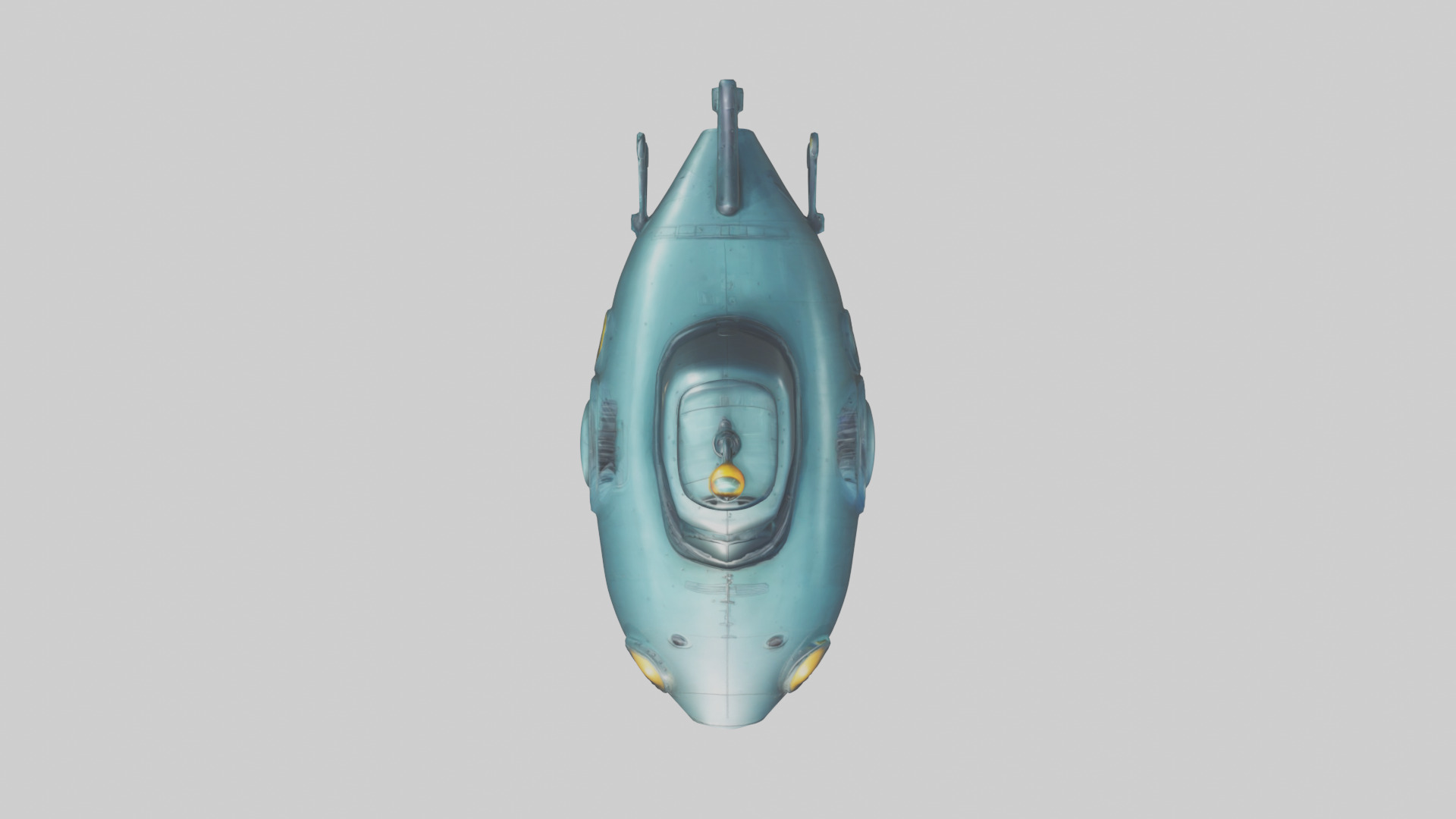 Cartoon Submarine 3D model_18