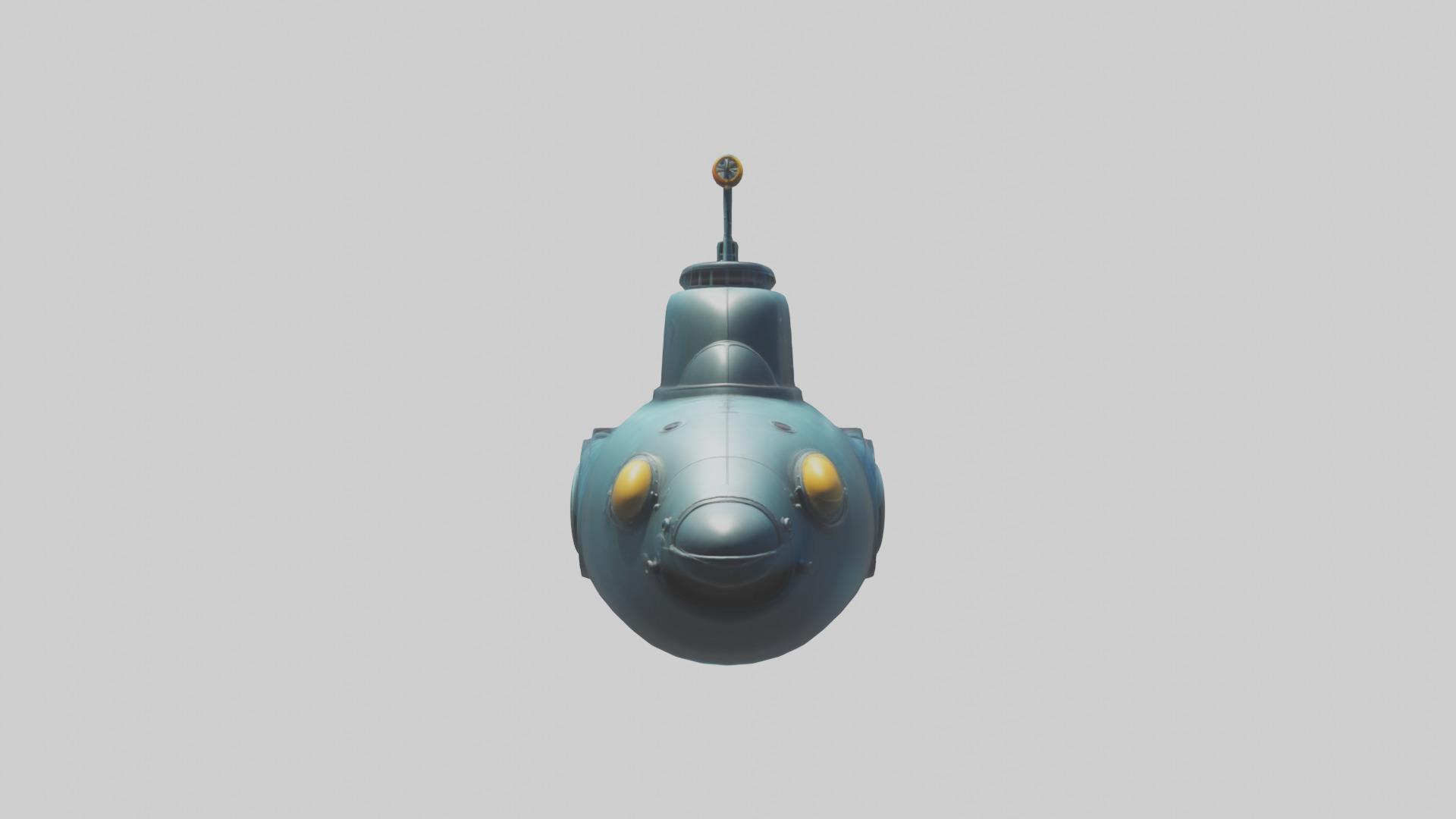 Cartoon Submarine 3D model_13