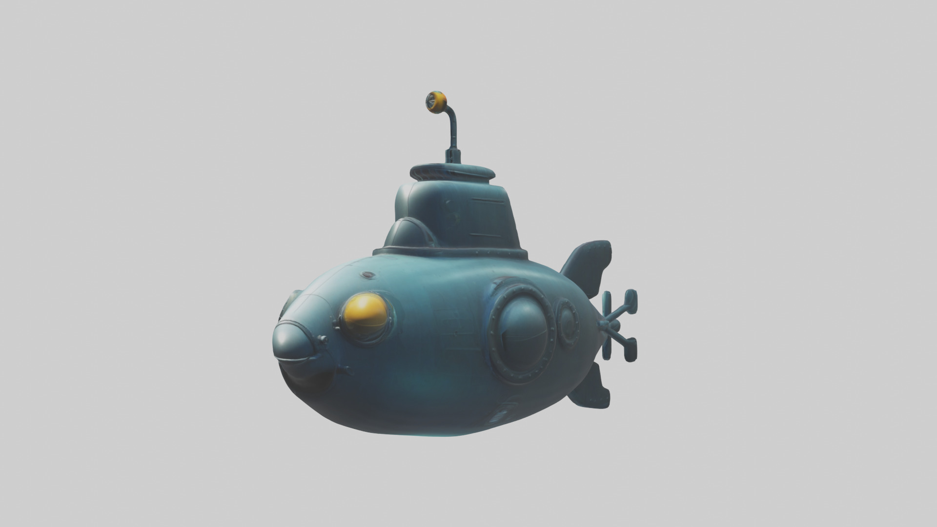 Cartoon Submarine 3D model_12