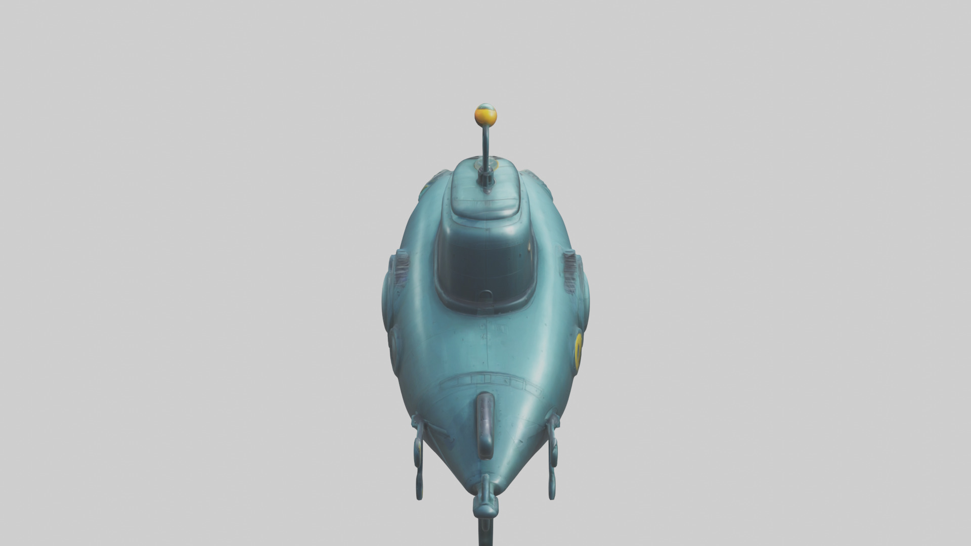 Cartoon Submarine 3D model_19