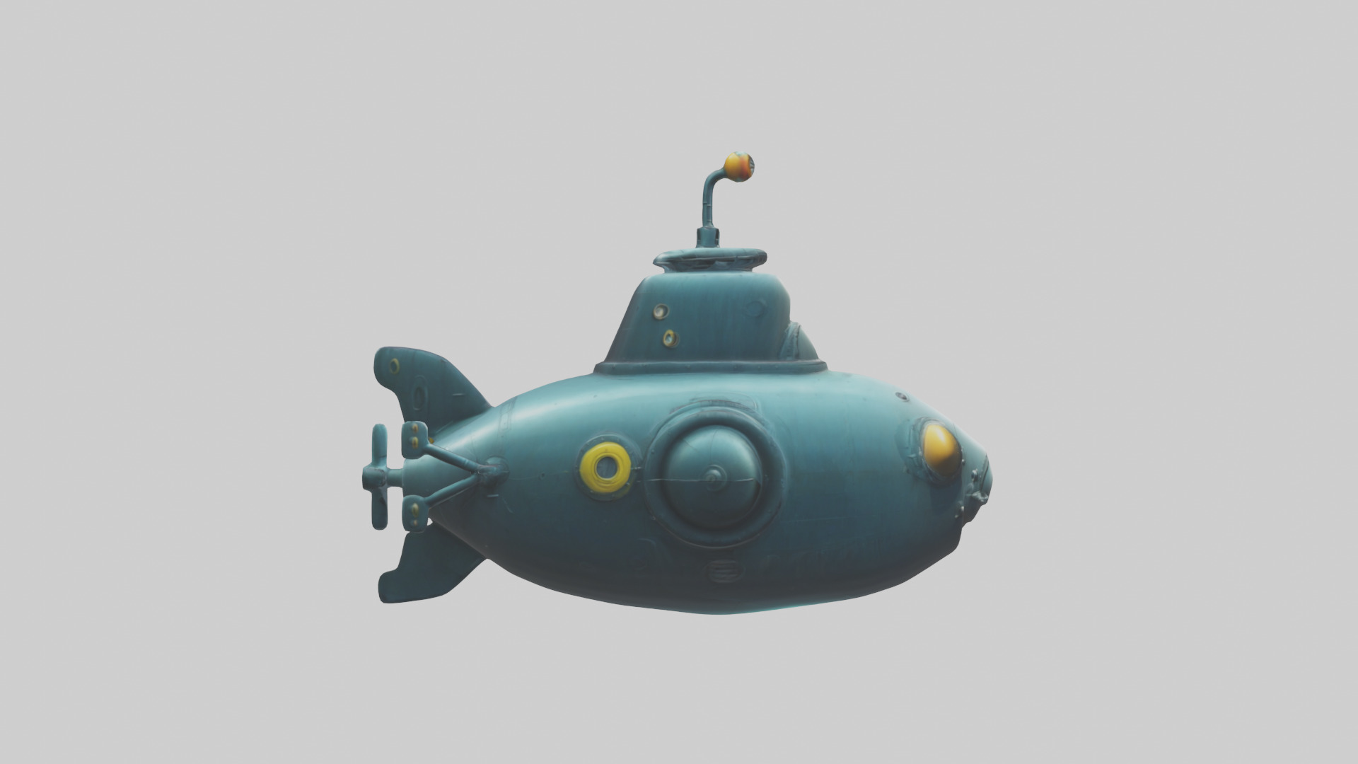Cartoon Submarine 3D model_17