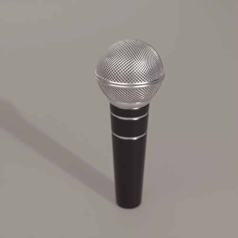 Microphone Free 3D model_0
