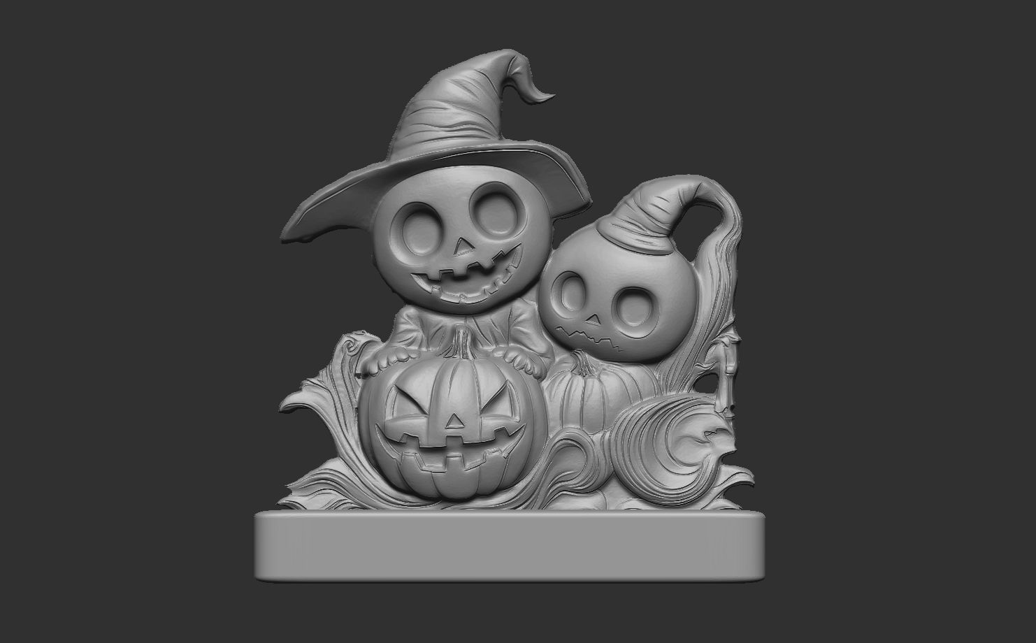 cute hallowen decor 3D print model_4