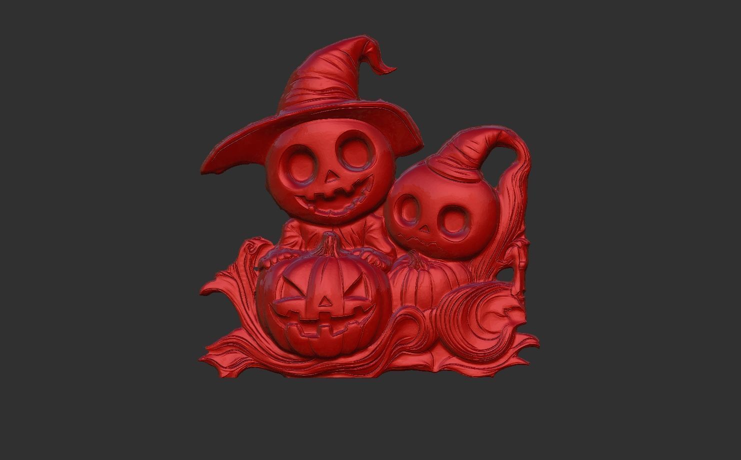 cute hallowen decor 3D print model_2