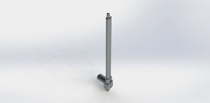 Atuador Eletrico 600mm 3000N Electric Actuator 3D model