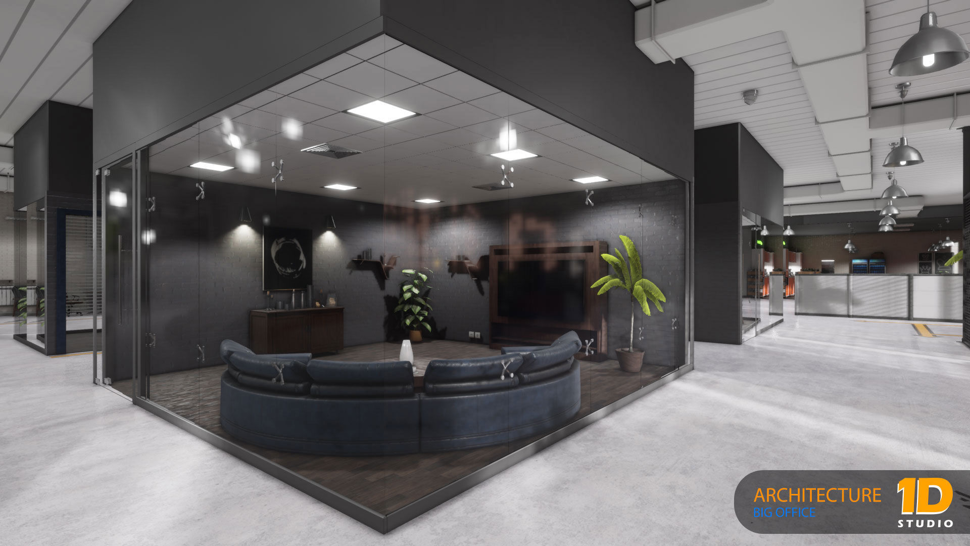 Big Office 01-Unreal Engine Project 3D model_12
